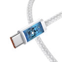 Kaabel USB-C USB-C Baseus, 100W, 1m (valge)