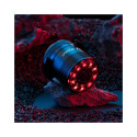 Wozinsky LED aizmugurējais velosipēda lukturis ar mikro USB sarkanā gaisma 5 režīmi melns (WRBLB2)