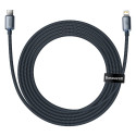 Baseus Crystal  kaabel USB-C to Lightning 20W PD 2m must