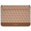Guess Sleeve GUCS14HGCFSEW 14" brązowy|brown GCube Stripes