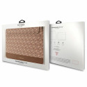 Guess Sleeve GUCS14HGCFSEW 14" brązowy|brown GCube Stripes