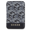 Guess Wallet Card Slot GUWMSHGCFSEK MagSafe GCube stripe czarny|black