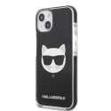 Karl Lagerfeld TPE Choupette Head Case for iPhone 13 Black