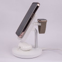 Forever MACS-100 magnetic wireless charging station with power bank white 5in1
