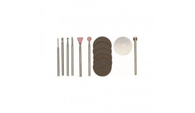 Proxxon 28910 rotary tool accessory set – 13-piece, 2.35mm shafts, milling, grinding, drilling, cutt