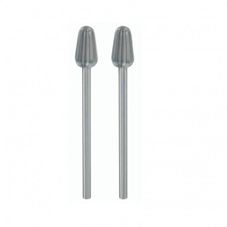 Proxxon milling cutters set – 2-piece tungsten-vanadium steel cone-tipped, 6 mm diameter head