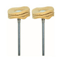 Poleerkettad seemisnahk ø 22 mm 2tk