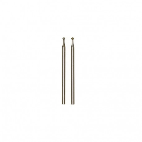 Proxxon MICROMOT diamond grinding bits – ball-shaped, uniform diamond coating, 1.8 mm shank, stainle