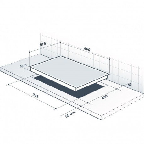 De Dietrich built-in induction hob DPI7878X