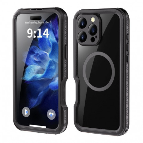 Case for iPhone 16 PRO MAX Shellbox GT waterproof MagSafe compatible black