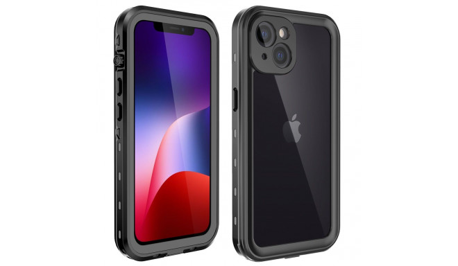 Waterproof case SHELLBOX DOT for IPHONE 13 black