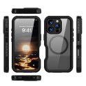 Waterproof case SHELLBOX GT compatible with MagSafe for IPHONE 16 Pro black