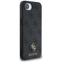 GUESS case for IPHONE 16e compatible with MagSafe GUHMPSE4P4SM4MK (PU 4G Small 4G and Classic) black