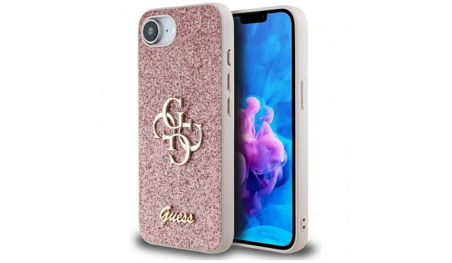 GUESS case for IPHONE 16e (SE 4 2025) GUHCPSE4HG4SGP (Fixed Glitter Big 4G) pink