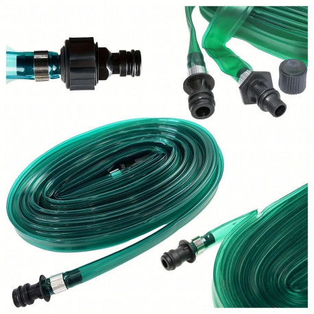 Garden hose sprinkler with quick connectors 7,5 m RC-K-1474 green