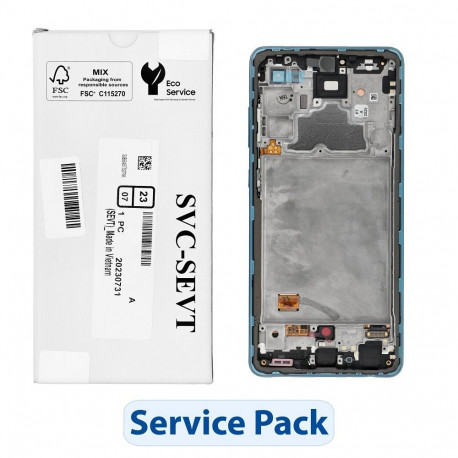 ServicePack LCD Display for SAMSUNG A72 4G A725F GH82-25460B Blue
