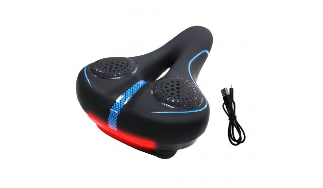 Bike saddle with built-in LED light FSBSD-232-1 black