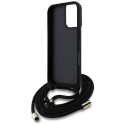 GUESS case for IPHONE 16 GUHCP16SP4GMGCRK (CBDY PU 4G Big Logo W/Cord Strap) black