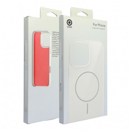 Case for iPhone 16 PLUS Glossy Mag Cover compatible with MagSafe white