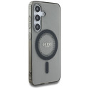 GUESS case for SAMSUNG S25 GUHMS25SPFTDTEK (Magnetic IML Rhinestones) black