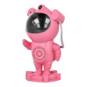 Astronaut star projector with bluetooth speaker X2502 pink