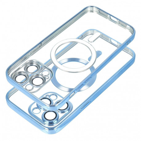 Case for Samsung A56 Electro Mag Cover compatible with MagSafe blue