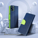 FANCY Book case for SAMSUNG A16 navy / lime FANCY Book case for SAMSUNG A16 navy / lime