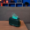 Colorful flame aromatherapy machine / humidifier / diffuser Art Deco model HZ005 dark green