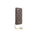 GUESS case for SAMSUNG S24 GUHCS24SGF4GBR (4G Charm) brown