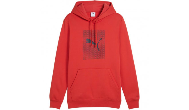 Bluza męska Puma Ess Logo Lab Hoodie FL czerwona 684669 15 L