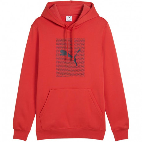 Bluza męska Puma Ess Logo Lab Hoodie FL czerwona 684669 15 XL