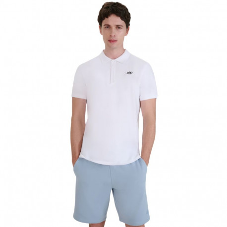 Koszulka męska polo 4F M366 biała 4FWMM00TPTSM366 10S L