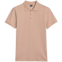 Koszulka męska polo 4F M407 beżowa 4FWSS25TPTSM407 83S  2XL