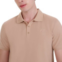 Koszulka męska polo 4F M407 beżowa 4FWSS25TPTSM407 83S  2XL