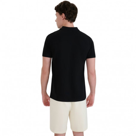 Koszulka męska polo 4F M366 głęboka czerń 4FWMM00TPTSM366 20S 2XL