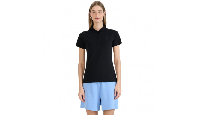 Koszulka damska polo 4F F514 głęboka czerń 4FWMM00TPTSF514 20S  L
