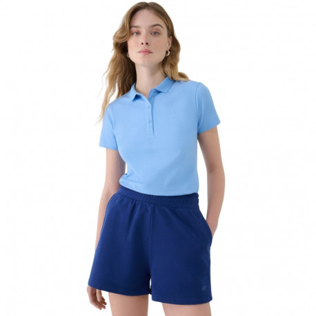 Koszulka damska polo 4F F365 denim 4FWMM00TPTSF365 32S M