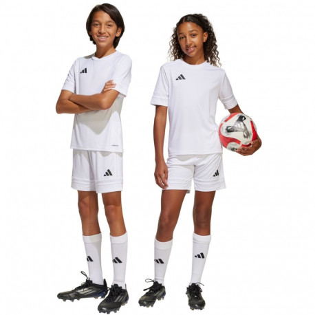 Spodenki dla dzieci adidas Squadra 25 białe JJ2423 116cm