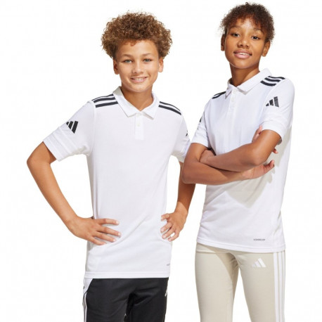 Koszulka dla dzieci adidas Squadra 25 Polo biała JY3414 116cm