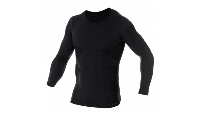 Bluza termoaktywna męska Brubeck Comfort Wool czarna LS11600 M