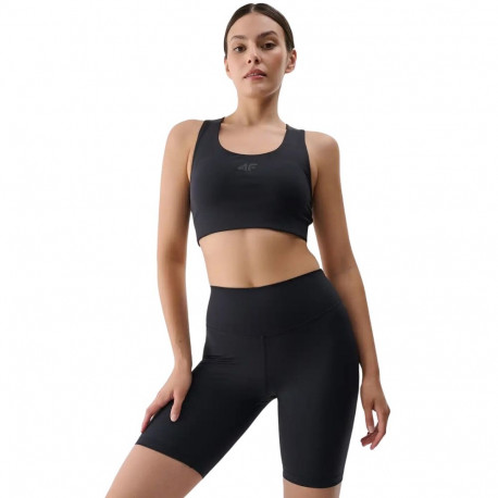 Legginsy damskie 4F F020 głęboka czerń 4FRSS25TFSTF020 20S M