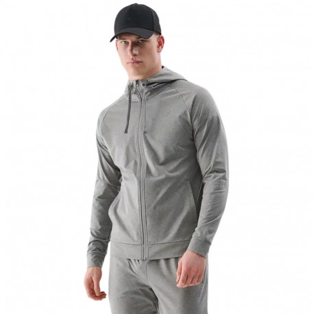 Bluza męska 4F FNK M512 szary melanż 4FWSS25TFSWM512 25M S