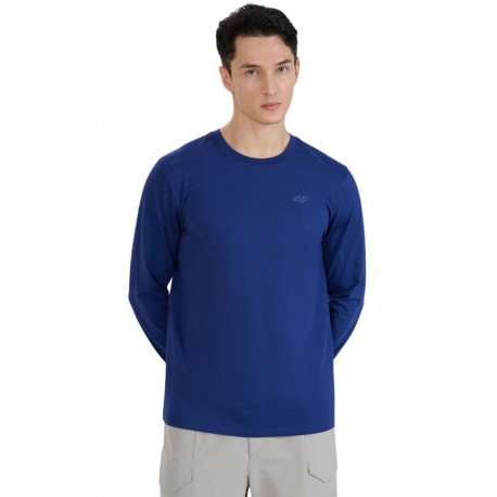 Koszulka męska 4F Longsleeve M432 granatowa 4FWMM00TLONM432 031S  S