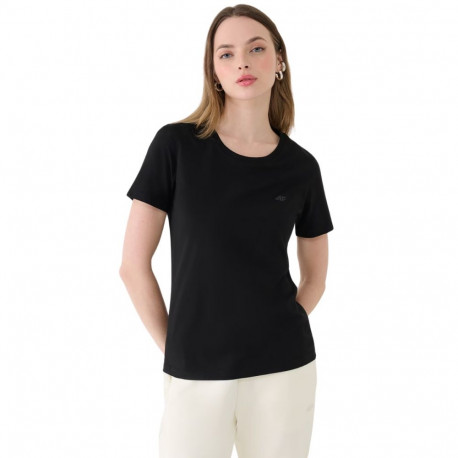 Koszulka damska 4F F2356 głęboka czerń 4FWMM00TTSHF2356 20S S