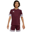 Koszulka dla dzieci adidas Squadra 25 bordowa JC8667 140cm