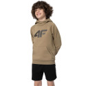 Bluza dla chłopca 4F beż 4FJSS23TSWSM220 83S 140cm