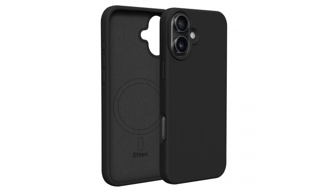 Etteri Silicone Mag case for iPhone 16 Plus 6,7" black