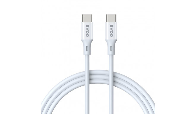 BWOO Cable USB-C - USB-C 2m 60W ABS + TPE white