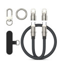 BWOO Lanyard Cable USB-C - Lightning 0.3m 27W with strap