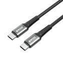 BWOO Braided Cable USB-C - USB-C 2m 60W black
